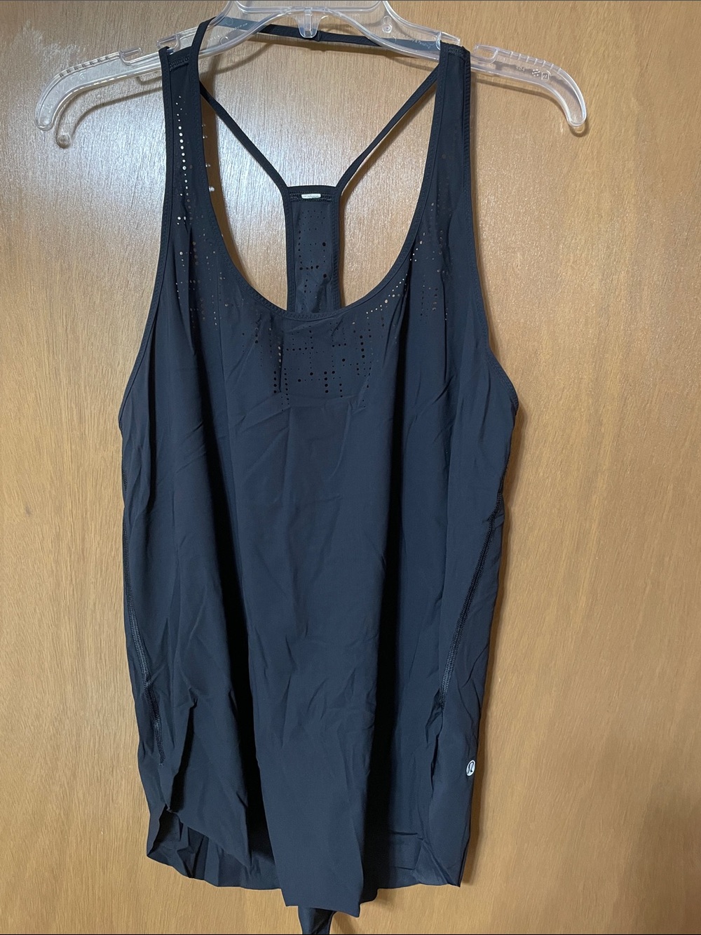 lululemon athletica Black Perforated Racerback Tank